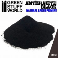 Pigment ANTHRACITE BLACK Natural Earthy Powder Modelling Miniatures Figurines 