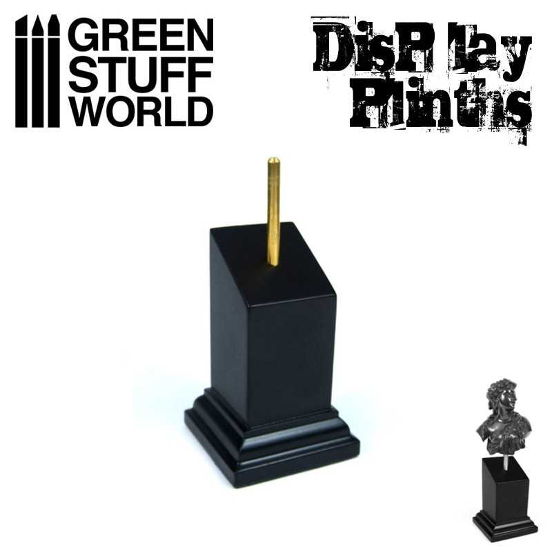 Tapered Bust Plinth 3x3cm Black | Bust Plinths