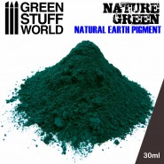 自然绿颜料 - 土状颜料