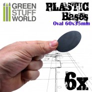 Plastic Bases - Oval Pill 60x35mm AOS | Hobby Accessories