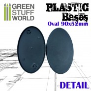 Plastic Bases - Oval Pill 90x52mm AOS | Hobby Accessories