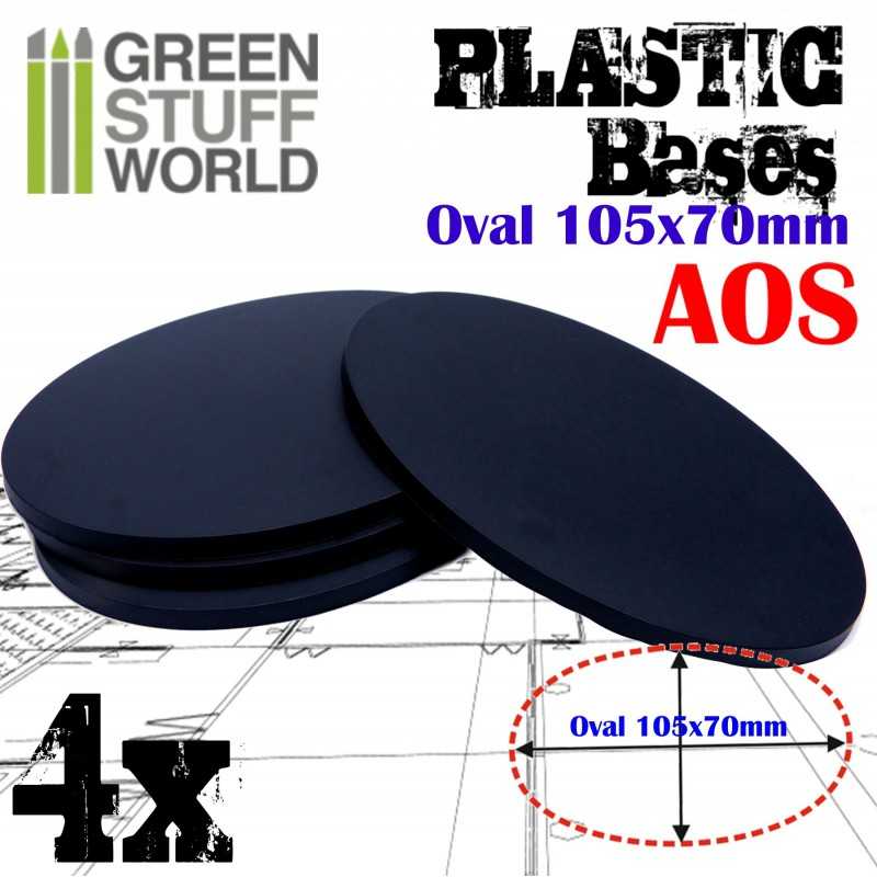 Plastic Bases - Oval Pill 105x70mm AOS | Hobby Accessories