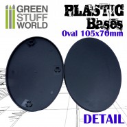 Plastic Bases - Oval Pill 105x70mm AOS | Hobby Accessories