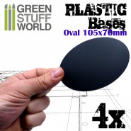 Plastic Bases - Oval Pill 105x70mm AOS | Hobby Accessories