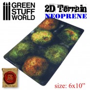 2D Neoprene Terrain - Forest with 6 trees | Neopren Terrain