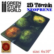 2D Neoprene Terrain - Forest with 4 trees