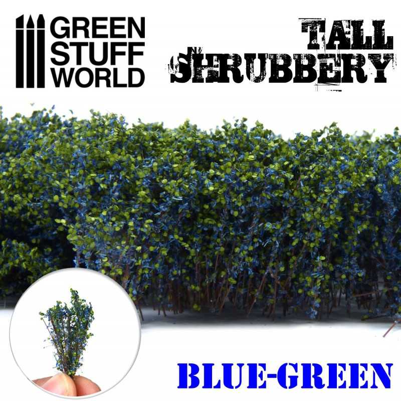 Tall Shrubbery - Blue Green | Shrubs Tufts