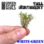 Tall Shrubbery - White Green | Shrubs Tufts