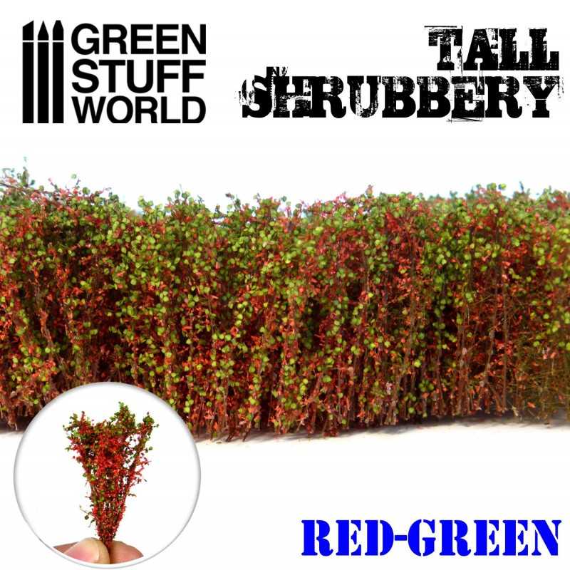 Tall Shrubbery - Red Green | Shrubs Tufts