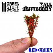 Tall Shrubbery - Red Green | Shrubs Tufts