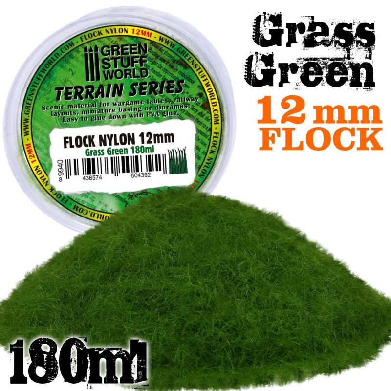 20 flocked 12 mm beads in