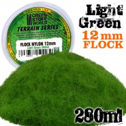 Static Grass Flock 12mm - Light Green - 180 ml