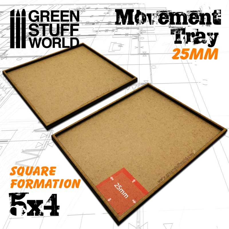 MDF Movement Trays 25mm 5x4 | Hobby Accessories