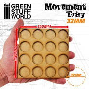 MDF Movement Trays 32mm 4x4 - Skirmish Lines | Hobby Accessories