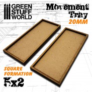 MDF 移动托盘 20mm 5x2 - 手工配件