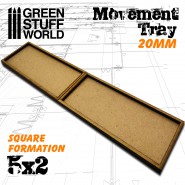 MDF 移动托盘 20mm 5x2 - 手工配件