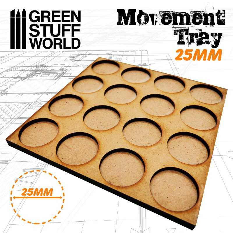 MDF Movement Trays 25mm 4x4 - Skirmish Lines | Hobby Accessories