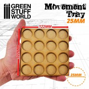 MDF Movement Trays 25mm 4x4 - Skirmish Lines | Hobby Accessories