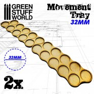 MDF 移动托盘 32mm x10 - 小规模战斗 - 手工配件