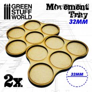 MDF Movement Trays 32mm x5 - Skirmish | Hobby Accessories