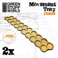 MDF Movement Trays 25mm x10 - Skirmish | Hobby Accessories