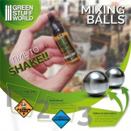 Mixing Paint Steel Bearing Balls in 6.35mm | Mixing Balls