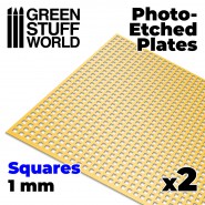 Photo-etched Plates - Large Squares | Photo etch Mesh Plates