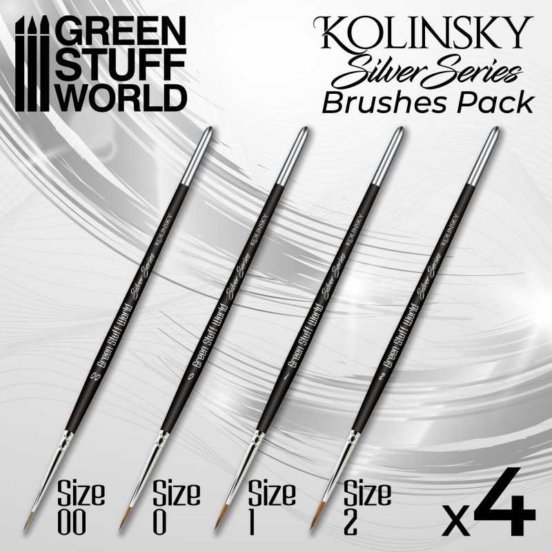 SILVER SERIES Kolinsky Brush Set | Paint Brushes