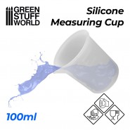 Silicone Measuring Cup 100ml | Empty Paint Pots