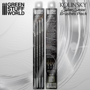 SILVER SERIES Kolinsky Brush Set | Paint Brushes