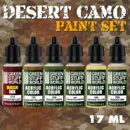 丙烯酸塗料組合 - 沙漠迷彩 - 套漆