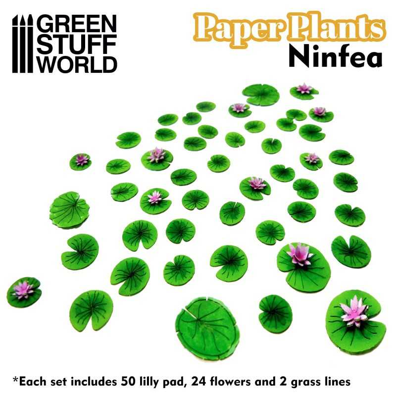 纸艺植物 - 睡莲 - 纸艺植物