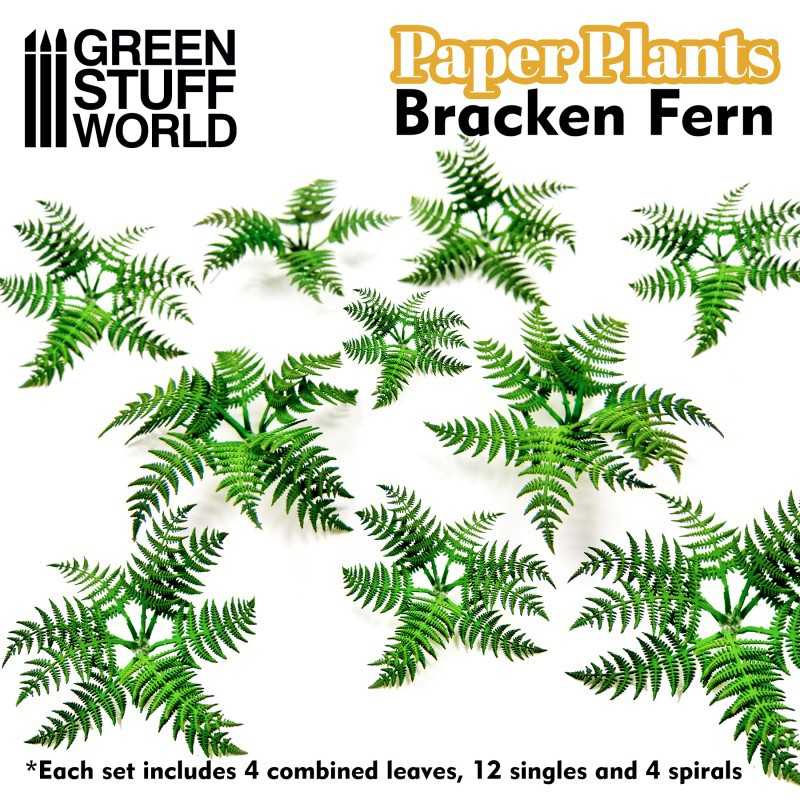 紙藝植物 - 毛葉蕨 - 紙藝植物