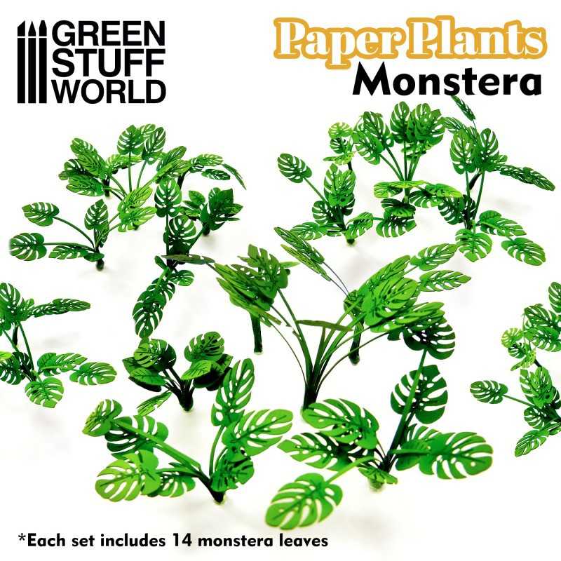 纸艺植物 - 龟背竹 - 纸艺植物