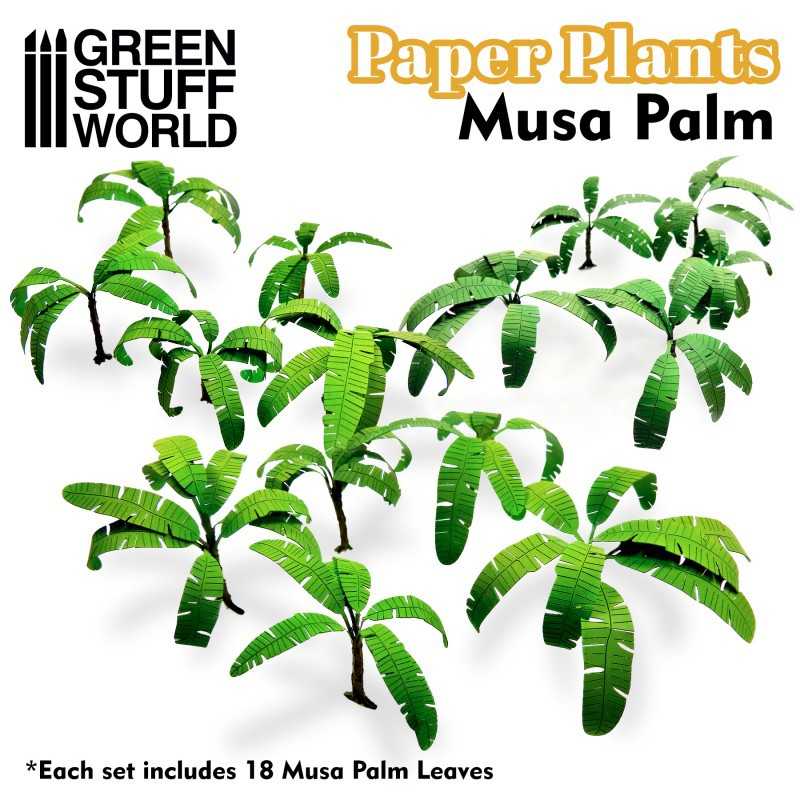 纸艺植物 - 芭蕉树 - 纸艺植物