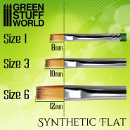 GREEN SERIES Flat Synthetic Brush Size 6 | Synthetic Brushes