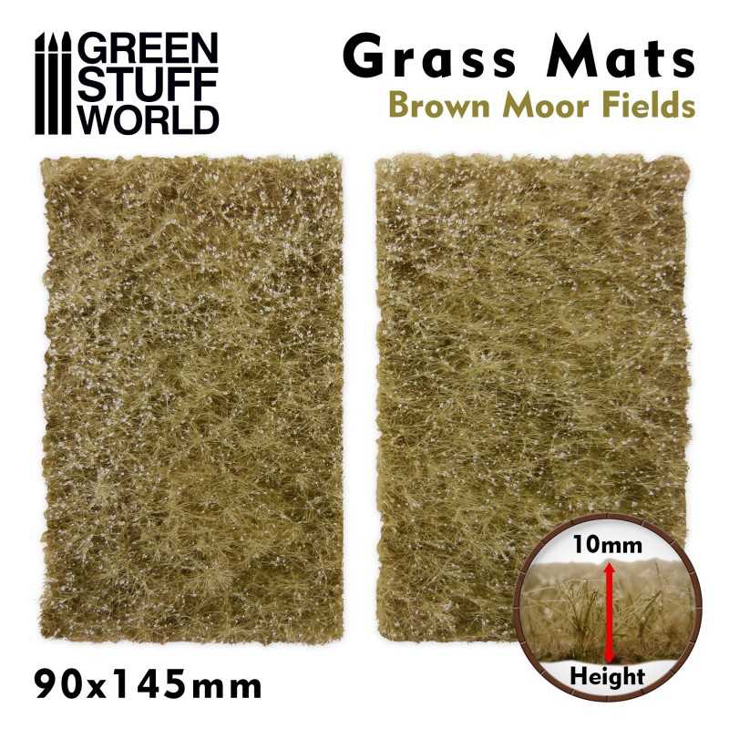 Grass Mat Cutouts - Brown Moor Fields | Grass Mat Cutouts