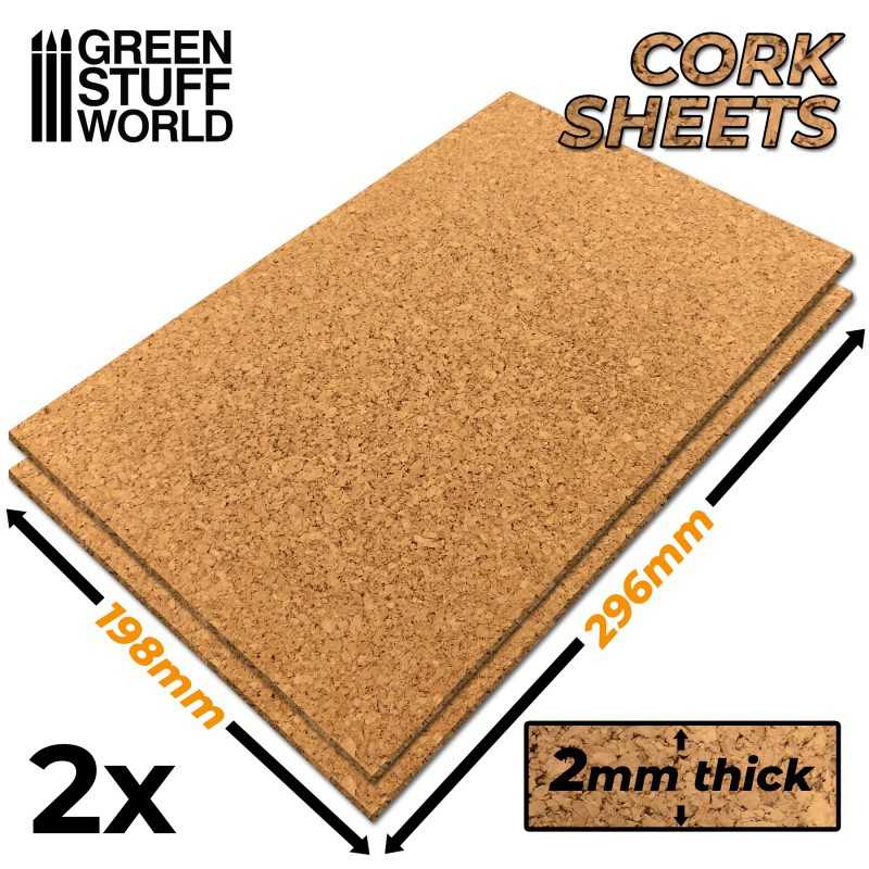 Cork Sheet in 2mm x2 | Cork sheets