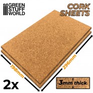 Cork Sheet in 3mm x2 | Cork sheets