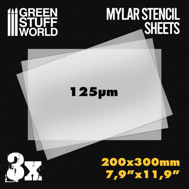 A4 Mylar Stencil Sheets x3 | Stencil materials