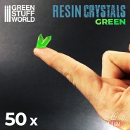 绿色树脂晶体 - 中 - 透明树脂