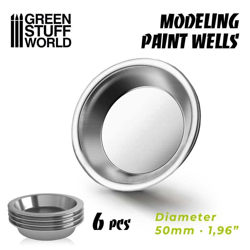 Modelling Paint Wells x6 | Paint Accesories