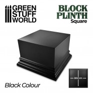 Square Top Display Plinth 8x8 cm - Black | Squared Plinths