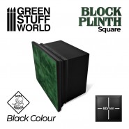 Square Top Display Plinth 8x8 cm - Black | Squared Plinths