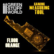 Gaming Measuring Tool - Fluor Orange 8 inches | Markers and gaming rulers