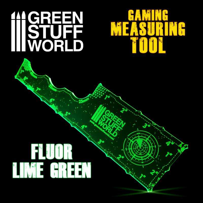 Gaming Measuring Tool - Fluor Lime Green 8 inches