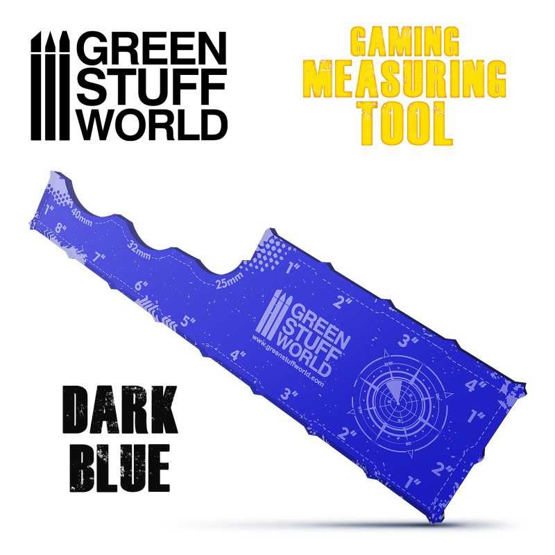 Gaming Measuring Tool - Dark Blue 8 inches | Markers and gaming rulers