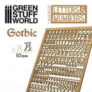 字母和数字 10 mm 哥特 - 字母和数字