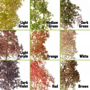 細葉 - 深綠色 Mix - 模型樹葉