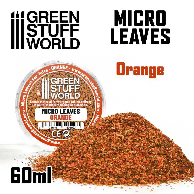 細葉 - 橙色 Mix - 模型樹葉